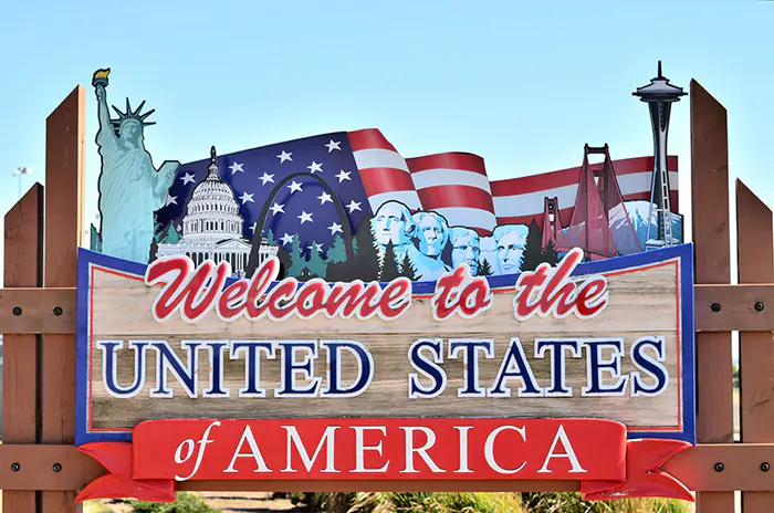 United States flag representing US entry waiver applications